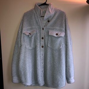 Button Down Wild Fable Sherpa Jacket